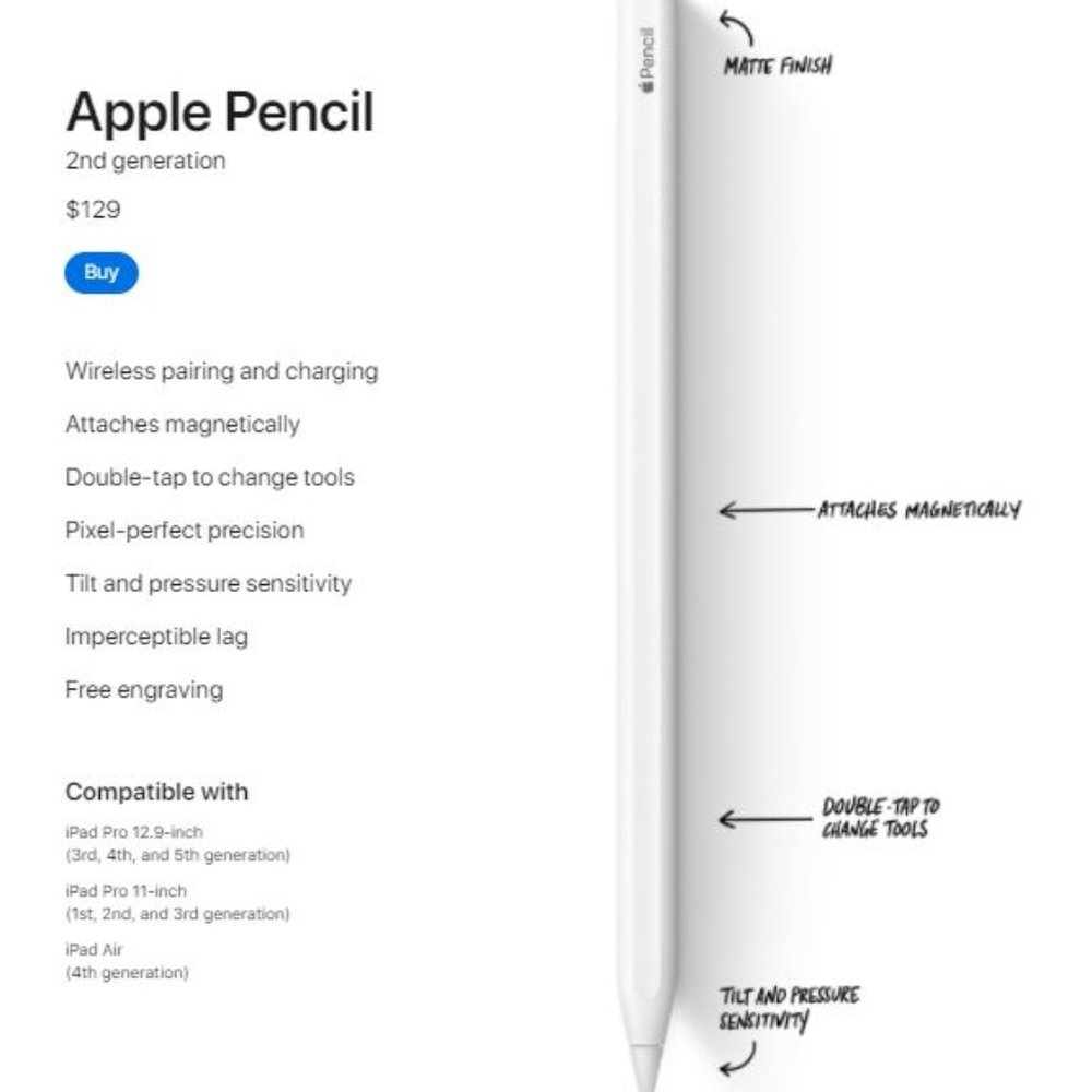 Apple Pencil 2nd generation